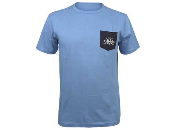 UMBRO Pocket T-shirt Lys blå S Rundhalset T-skjorte i bomull