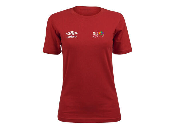 UMBRO Norway Cup Basic Tee Rød Norway Cup T-shirt Dame