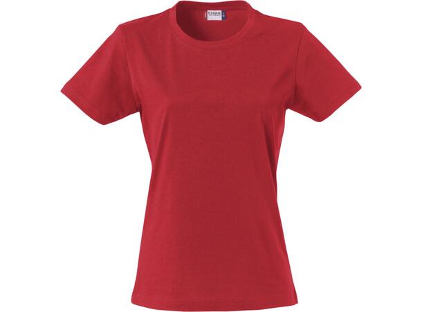 ST Basic T-shirt Ladies Rød XL Bomulls t-skjorte