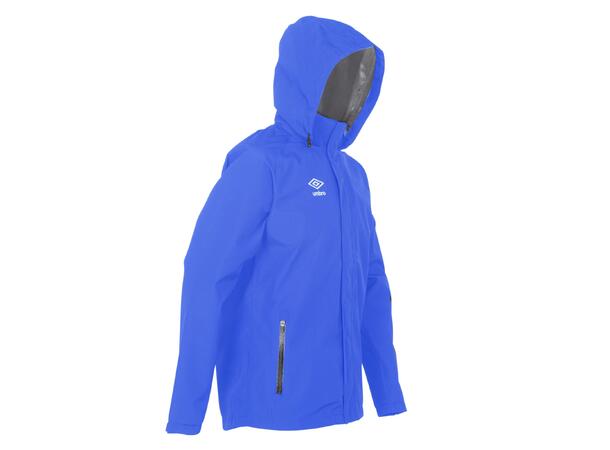 UMBRO Core Rain Jacket jr Blå 164 Regnjakke med god ventilasjon til junior