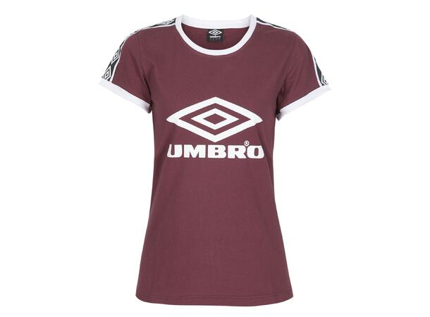 UMBRO Core X Legend Tee W Burgunder 40 T-skjorte til dame i bomull
