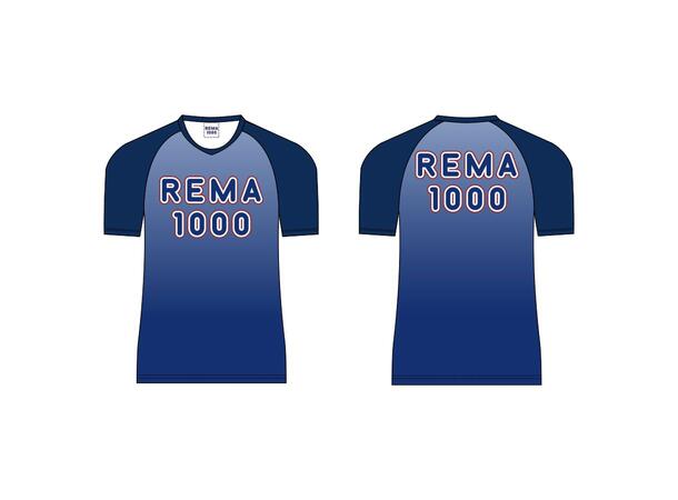REMA 1000 Trøye 18 Jr Blå 164 Sublimert REMA 1000 trøye til junior