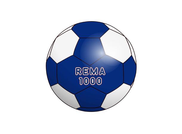 REMA 1000 Fotball 19 Blå/Hvit 4 Spesialfotball til REMA 1000