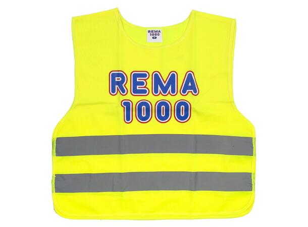 ST REMA 1000 RVest 19 Gul XL Markeringsvest med Refleks REMA 1000