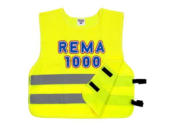 ST REMA 1000 RVest 19 Gul XL Markeringsvest med Refleks REMA 1000