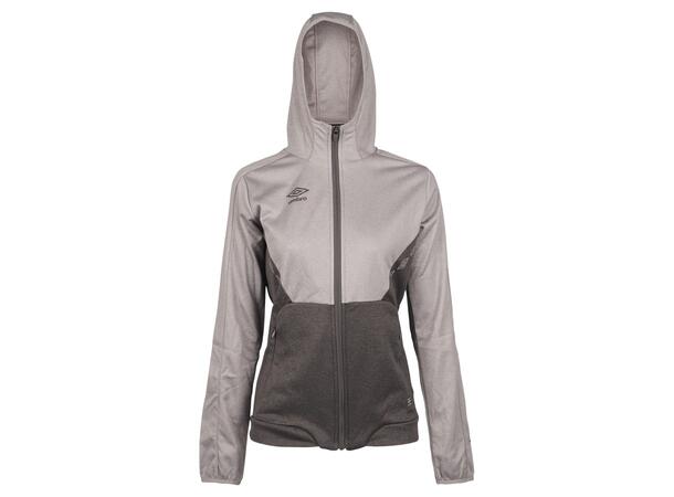 UMBRO Core Tech Hood Zip W Gråmelert 36 Treningsjakke med hette i polyester
